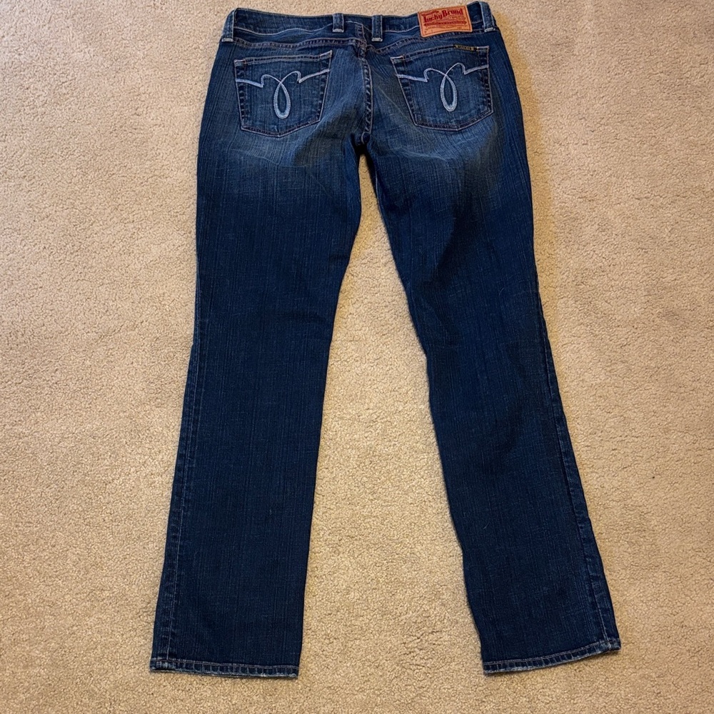 Lucky Brand Lola Straight Leg Low Rise Jeans Size 10 - Picture 5 of 5
